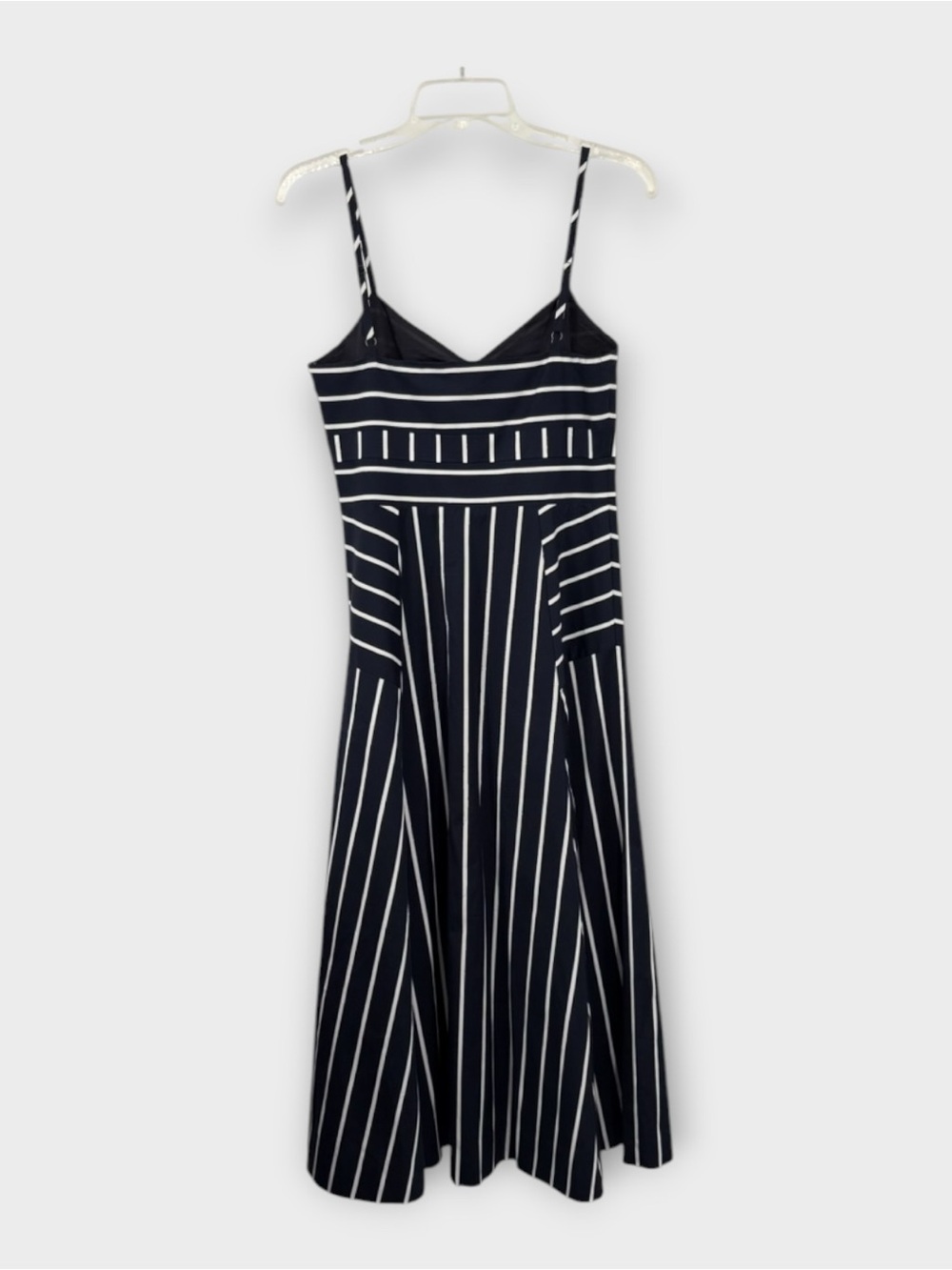 VERONICA BEARD Blige Striped Midi Dress in Blue White Women’s Size 4 NWT - Picture 4 of 11